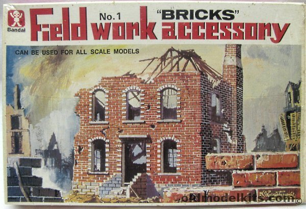 Bandai 1/48 Field Works Accessory - 'Bricks', 1 plastic model kit
